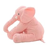 LApapaye 24inch Elephant Stuffed Animal Plush Toy for Children (Pink)