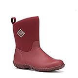 Muck Boot Women's Muckster II Mid Ankle Boot, Red/Multi Floral, 9 Medium US