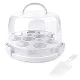 Kumica Cake Carrier with Handle. Double Side Tray