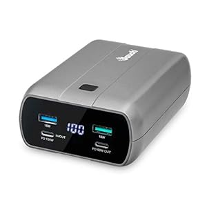 Jauch JPB27AHB Powerbank met 26.800mAh en uitgangen voor 2x USB-C 100W & 60W, 2x USB, QC3 18W, voor USB-C laptops…