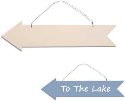 Unfinished Wood Arrow Sign - Great For Arts, Crafts, DIY and Home Decor
