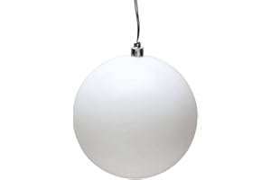 Vickerman 480816-2.4 White Matte Ball Christmas Tree Ornament (24 pack) (N590611DMV)