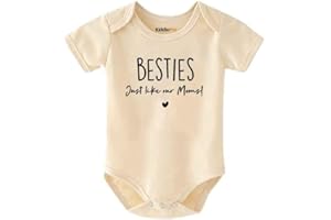 Besties Like Our Moms Baby Bodysuit Newborn Infant Romper for Baby Shower or Pregnancy Announcement