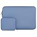 MOSISO Water Repellent Neoprene Sleeve Bag Cover Compatible with 13-13.3 inch Laptop with Small Case, Serenity Blue primary