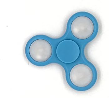 HongKong Gift Double-sided Led Multi-mode Lantern Plastic Finger Gyro Fingertip Toy Pressure Reducer(Blue
