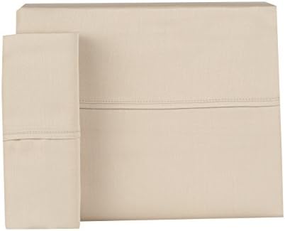 INDIGO FINE LINENS Hotel Collection 300 Thread Count 100% Cotton Sateen Sheet Set, King Taupe