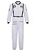frawirshau Astronaut Costume Adult Role Play Cosplay Costumes Spaceman Flight Jumpsuit Space Suit for Men White 2XL