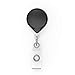 KEY-BAK MINI-BAK Retractable Badge Holder with Swivel Bulldog Clip, Black, 36