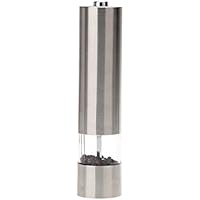 iBarBQ(TM) Heavy-Duty Portable Electric Stainless Steel Pepper and Salt Mill Spice Grinder