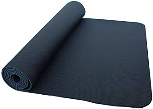Thinksport Yoga & Pilates Mat For Men & Women | For Stretching, Home Workouts, Fitness, Exercise | No Slip, Eco-Friendly, Made With Safe Materials, Non Stinky | Black, 24'' x 72'' x 1/5''