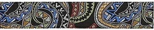 D'Addario Gitarrengurt, Joe Satriani – Snakes Mosaic Design – 50 mm breites Röhrennylon, verstellbar von 89 cm bis 151 cm, Gitarrenzubehör