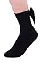 SEMOHOLLI Women Socks, Women Ankle Socks, Women Fashion Socks Ankle Length Socks With Bow Cute Socks (3 Pairs-black)