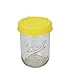 WISH Sprouting Lids for Wide Mouth Mason Jars, 4 Yellow 4 Blue Plastic Strainer Lids for Canning Jars