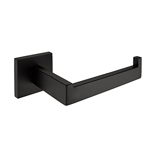 Nolimas Classic Paper Roll Holder Matte Black Wall Mounted SUS 304 Stainless Steel Bathroom Rust Proof Toilet Tissue Holder