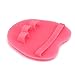 Soft Silicone Shower Brush, Body & Face & Short Hair Wash, Bath Exfoliating Skin Massage Scrubber, Dry Skin Brushing Glove Loofah, Fit for Sensitive and All Kinds of Skin (Pink)