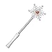 Windy City Novelties Frozen Snowflake Light-up Princess Wand - 4 Light Modes - High Powered LEDs