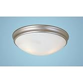 Millennium Lighting 5135-SN 3-Light Flush Mount in Chrome