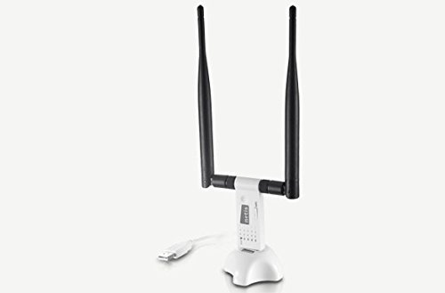 Netis WF2116 Wireless N300 Long-Range USB Adapter, Supports Windows, Mac OS, Linux, 5dBi High Gain Antennas, Free USB Cradle