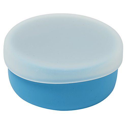 mini-twist Silicone Toddler Bowl and Lid, Blue
