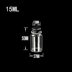 15ml Mini Glass Sealed Bottles With Metal Aluminum