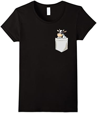 Womens Best Shirt For Christmas - Cow Shirt Large Black