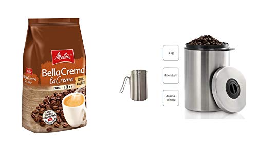 Melitta Ganze Kaffeebohnen, 100% Arabica, milder Geschmack, leichter Charakter, Stärke 2, BellaCrema Speciale, 1000g…