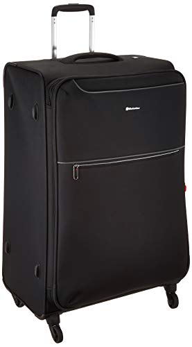 ECHOLAC Polyester 15 inch 82 cms Black Softsided Check-in Luggage (CT567)