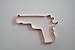 45 auto M1911 Handgun Copper Cookie Cutter