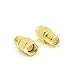 RF design SMA Male Plug to RP-SMA Female 2 Pieces RF coaxial Coax Adapter Coupling Nut Connector Golden