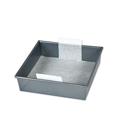 The Smart Baker 9 inch Square Perfect Parchment Paper 24 Pack Precut