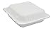 Clamshell Hinged Box Containers To Go Take Out Food Restaurant Case Disposable Boxes 9x9 100 Count