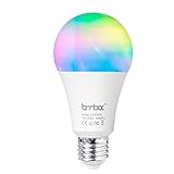 Wifi Smart Led Light bulb,Compatible With Alexa Google Home IFTTT Smart Home Automation Dimmable Warm White E26/E27 light bulb 9W(60W Equivalent)A19 RGBW Color Changing Mood Light … …