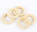 Housweety 20 Natural Wood Circle/Ring Pendant/Connectors Jewelry Making 5.6cm Dia(2 2/8
