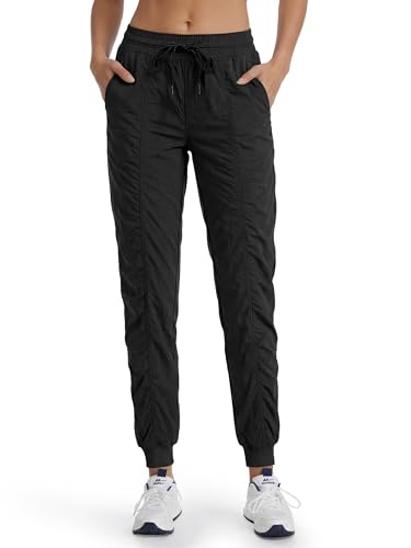Tallemon Tall Women's Lightweight Joggers 34" Inseam Athletic Dance Studio Outdoor Running Tapered Casual Workout Pants Black at Amazon