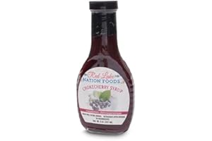 RED LAKE NATION FOODS 100% MINNESOTA NATURAL-CHOKECHERRY Syrup 8oz (Native Handpicked Fruit) NO PRESERVATIVES