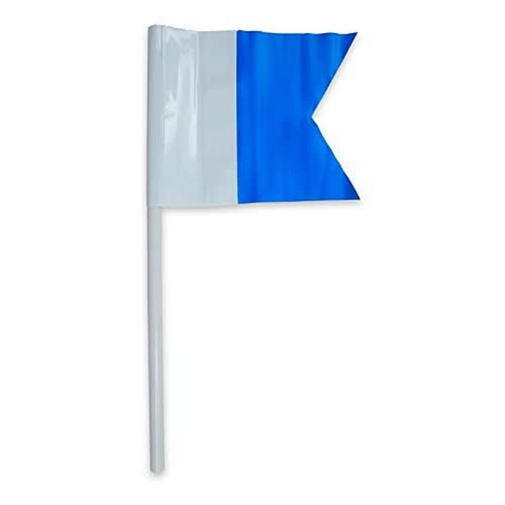 Best divers BH094/FL Sub/Alpha Flag with Pole, 50 cm, White/Blue