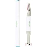 Emay Plus 2-in-1 Heated Eyelash Curler and Heated Vibration Eye Massager Wand - Anti-aging Wrinkle Device, Relieves Dark Circle, Fatigue and Puffiness. Eye &amp; Facial Skin Care Massager Wand