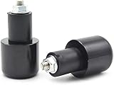 Caliwill 7/8 Inch 22mm Motorcycle Handlebar End Plugs Silver 2 Pcs Anti view 3