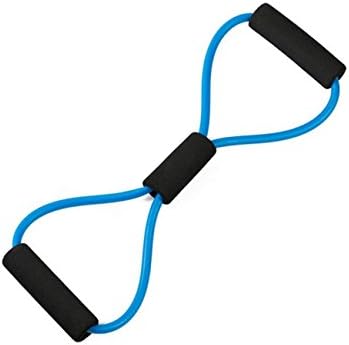 DHSUIU Yoga 8 Shape Pull Rope Tube Equipment Tool Blue