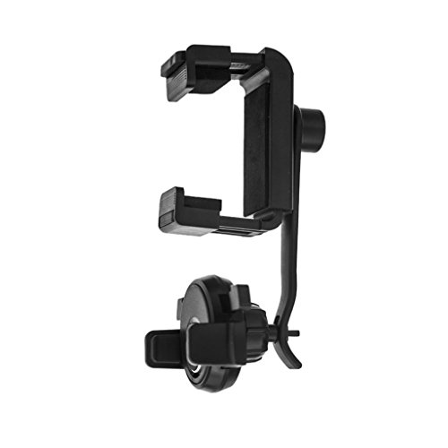 Yuly Mini 360° Rotation Car Rearview Mirror Mount Mobile Phone Holder Stand for Mobile Phone GPS PDA MP3 MP4