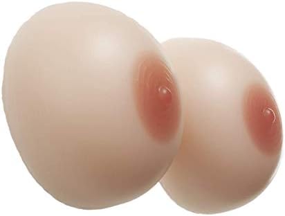 JiesenJX Breast Prosthesis, Mastectomy Self-Adhesive Silicone Prosthesis Chest for Breast Resection Patient,Crossdressers, Cosplay,Transsexual, Silicone Fake Breast,Skintone,HH(3600g)