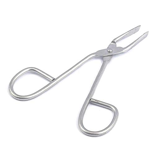 G.S SLANT TIP SCISSOR HANDLED TWEEZERS - SCISSOR-HANDLE TO ENSURE FAST