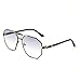 mincl/unisex rectangular sunglasses special metal bridge (black, CA)