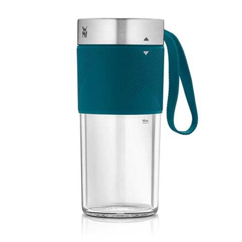 WMF Küchenminis Mix on the Go 300 ml, Mini Mixer to Go, USB Mixer Smoothie Maker, aufladbarer Personal Blender, tragbarer Mixer für Smoothies, Shakes,