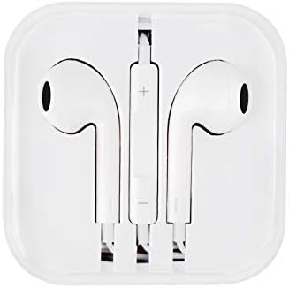 Wobon Earphones with mic Compatible with iPhone and iOS Devices, 3.5 mm Jack and Volume Control Hands Free | Headsets | Headphones (White)