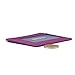 MEKU Genuine Leather Unisex Slim Card Case Super Thin Card Holder Compact Wallet With ID Card Window Purple