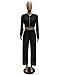 Halfword Womens See Though Mech Hoodies Pants Set 2 Piece Outfits Swimsuit Beach Cover Up Black XL