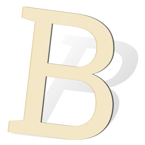 Wooden Letters for Wall Decor 12 Inch Large Wooden Letter B for Crafts Unfinished Blank Alphabet Wood Letters DIY Paint Home Party Wedding Decorations