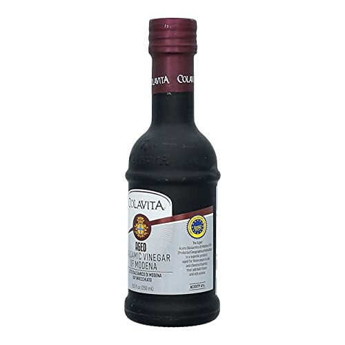 COLAVITA AGED BALSAMIC VINEGAR OF MODENA IGP, 3 YEARS, 8.5 FLOZ GLASS BOTTLE