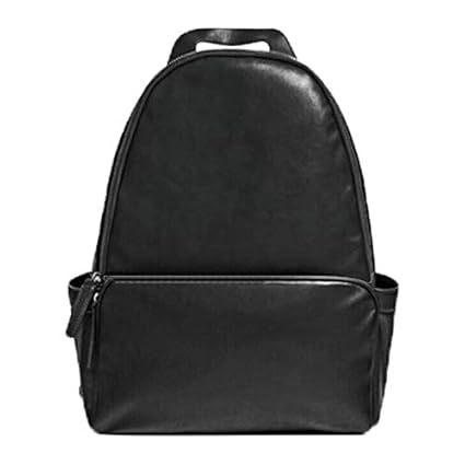 Fur Jaden Black Artificial Leather Laptop Backpack Bag for Men